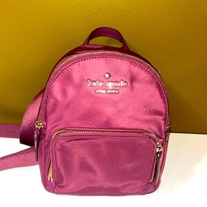 Kate Spade Burgundy Backpack